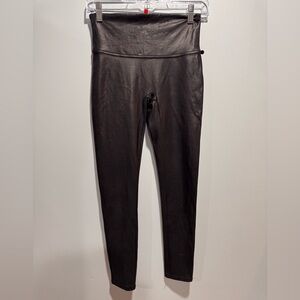 So Black Faux Leather Leggings